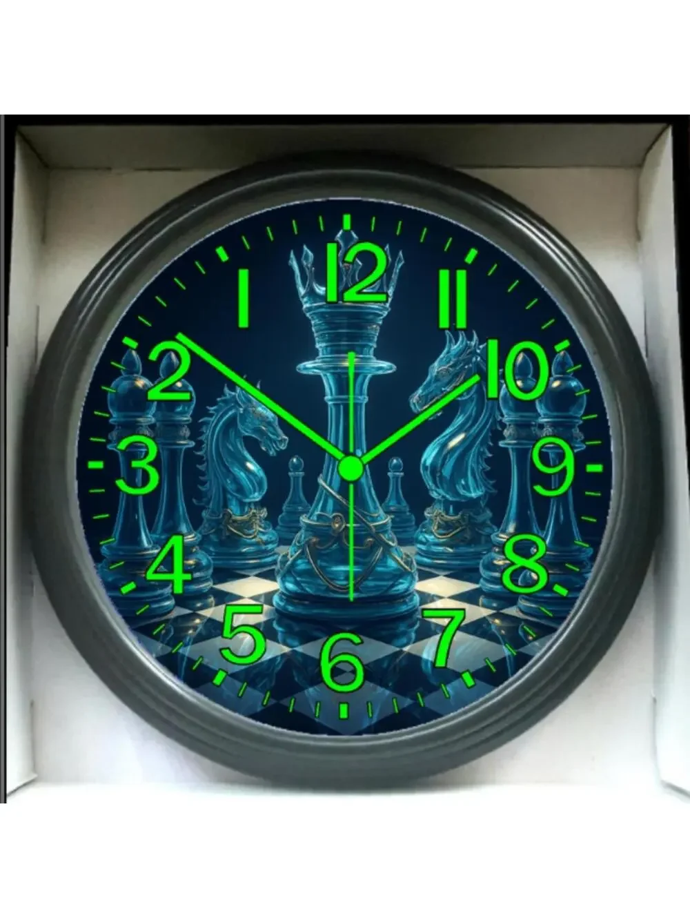 Glow-in-Dark Reverse Clock Chess Board - Ancient Wisdom Meets Modern Gaming